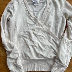 Athleta Cream Knit Top